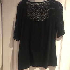 Torrid size 1 black lace top